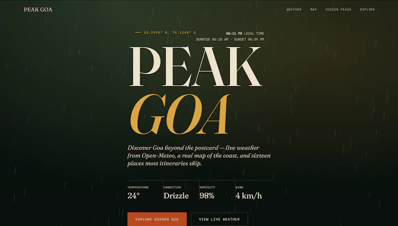 PEAK GOA screenshot 1