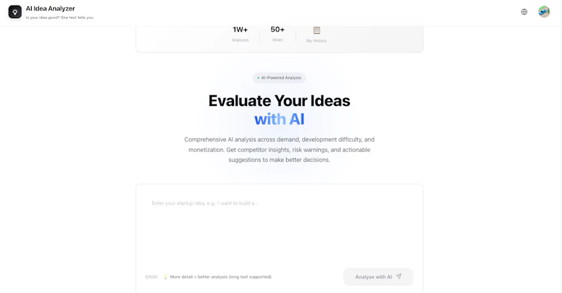 AI Idea Analyzer screenshot 3