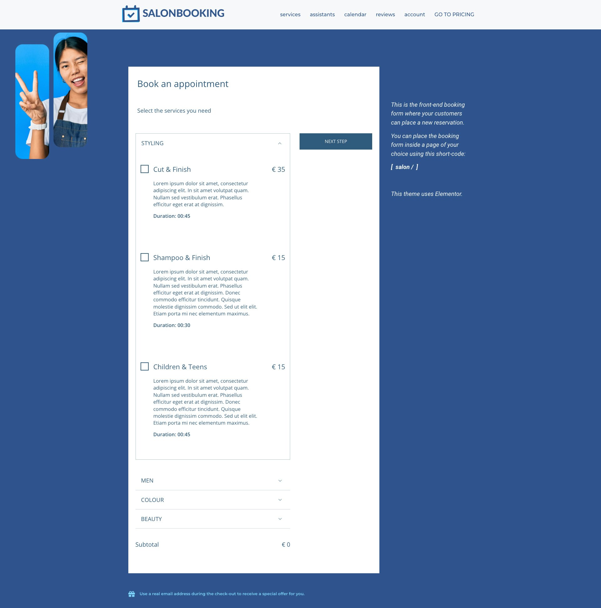 Salon Booking System gallery image