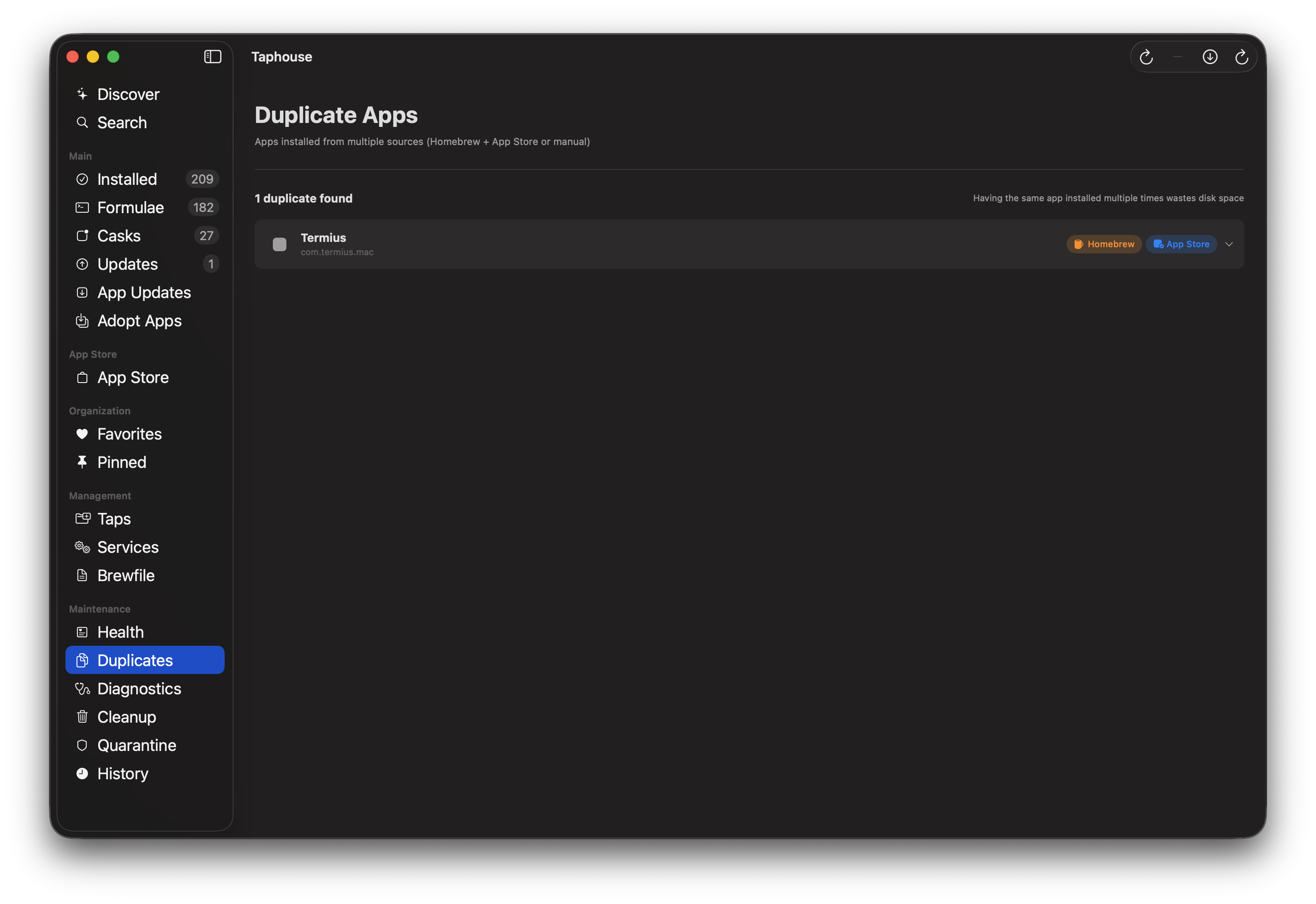 Taphouse - Screenshot 3 showing product features and functionality