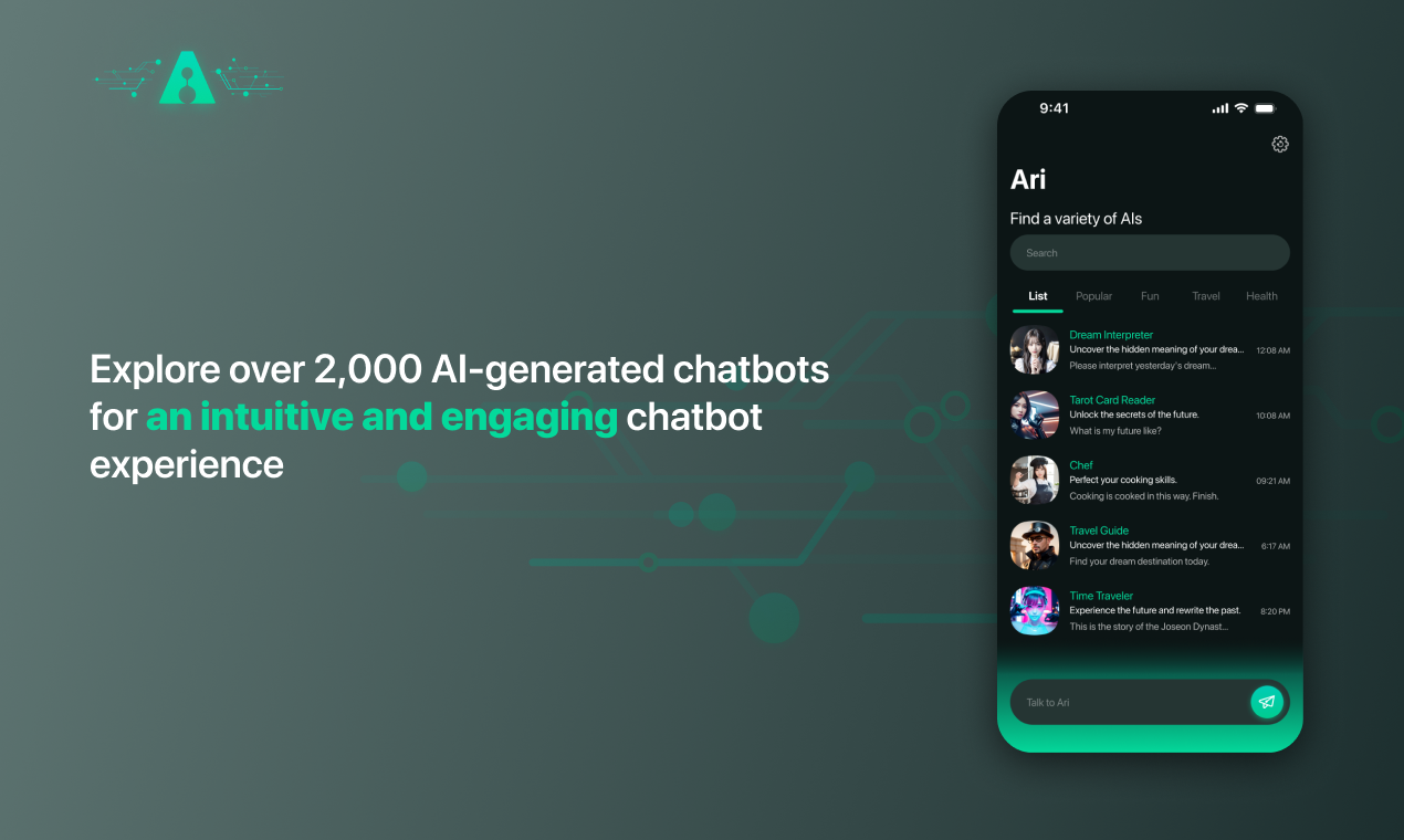 Ari - Mehr als 2.000 Chatbots, die von AI erstellt wurden Medien 2