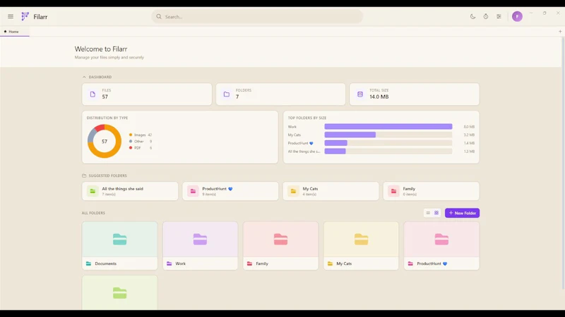 Filarr — Encrypted Workspace screenshot 1 (video preview)