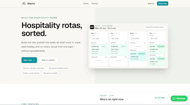 Wavro screenshot 2