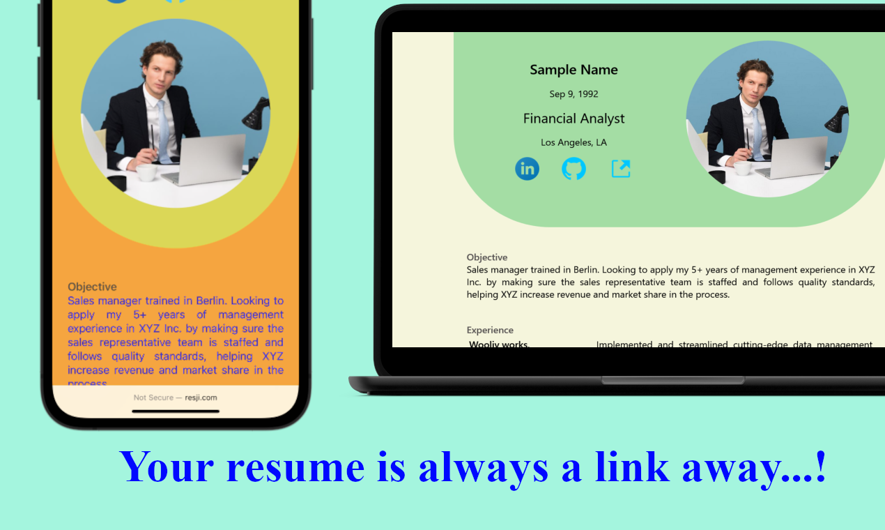 Resji - Página web para su currículum. media 2