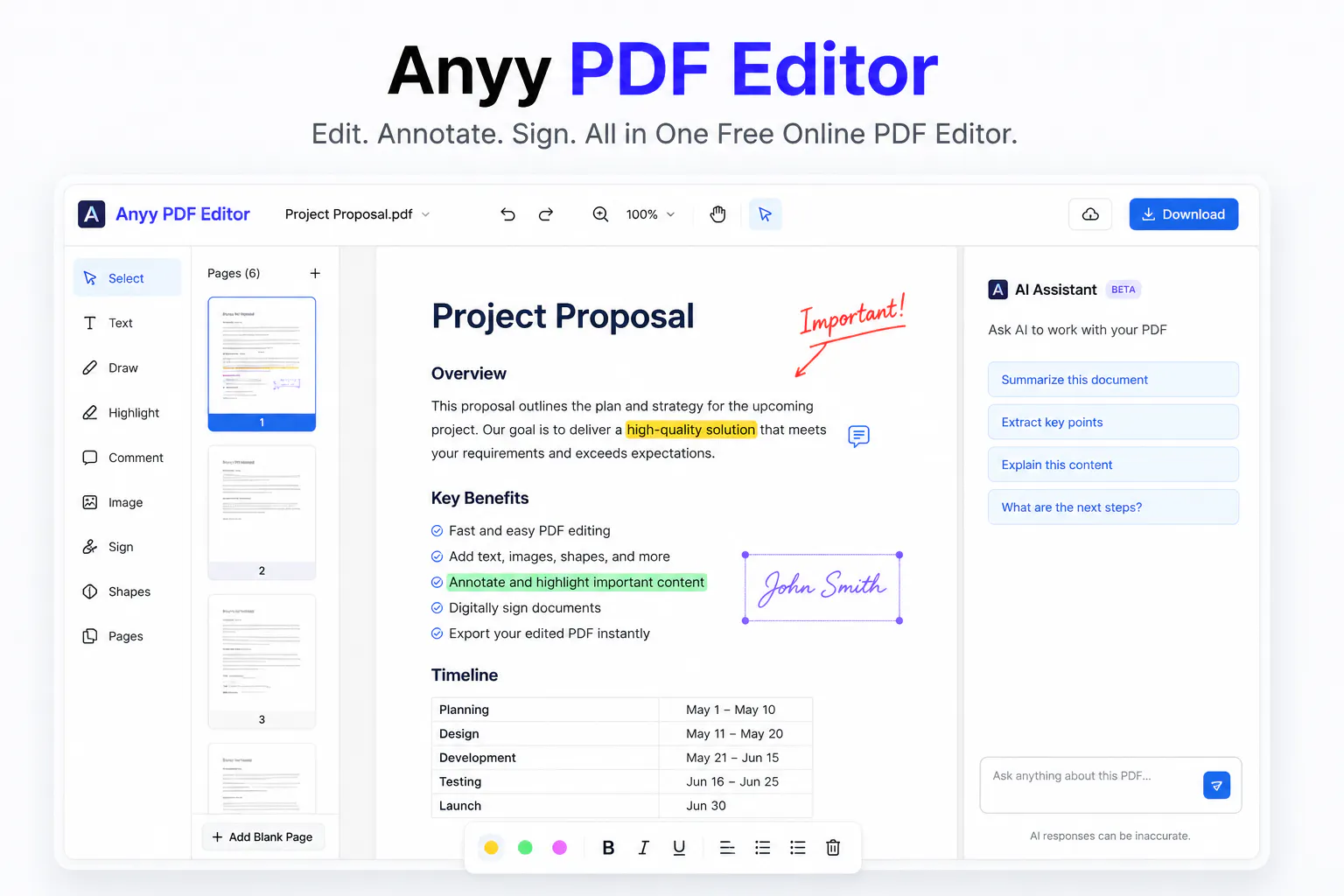 Anyy PDF Editor gallery image