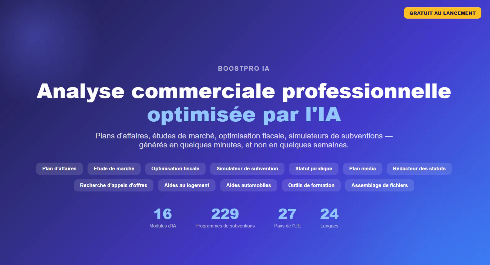 BoostPro IA 제품 배너