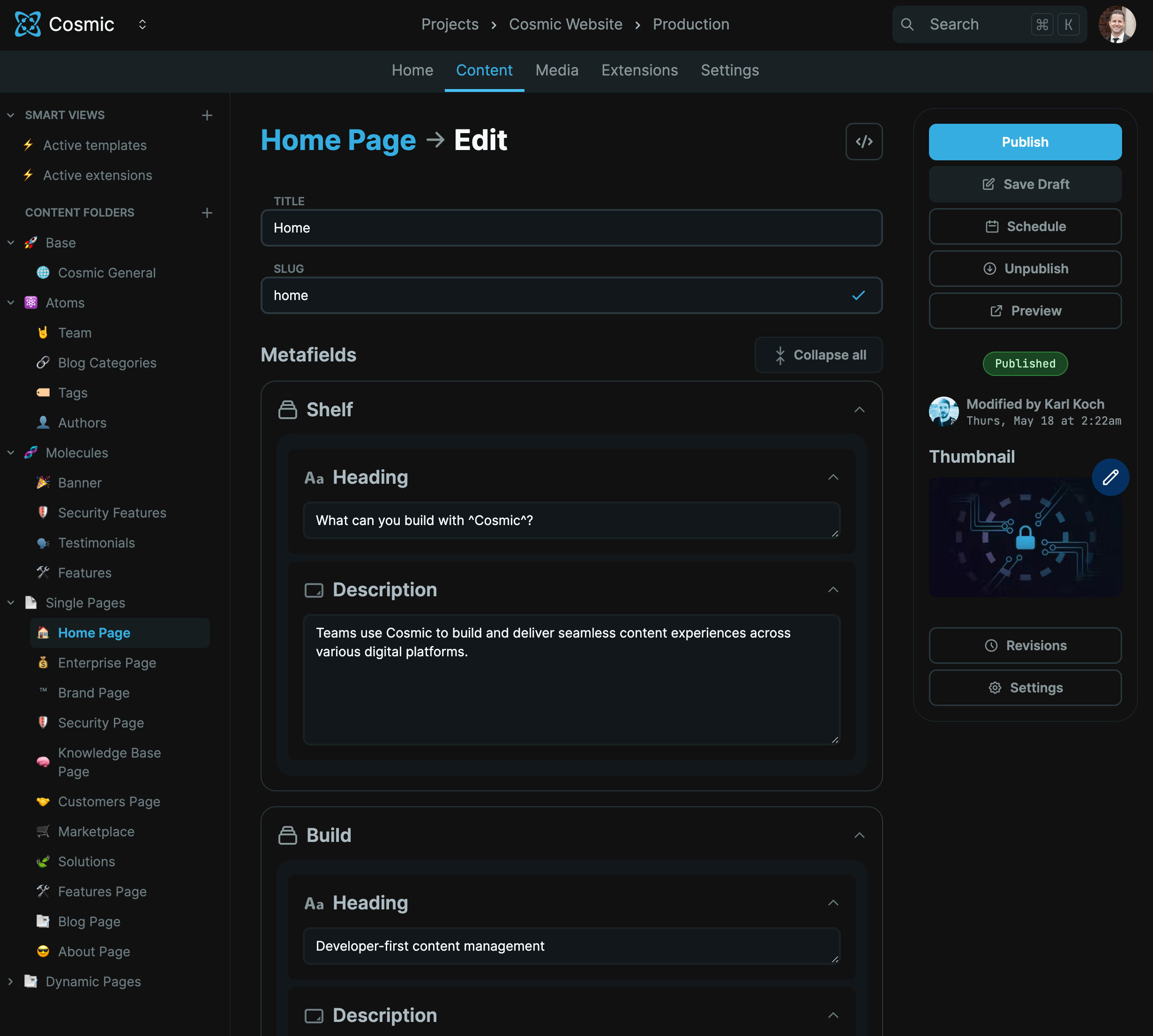 우주 2.0 - 헤드리스 CMS 및 API 툴킷 미디어 5