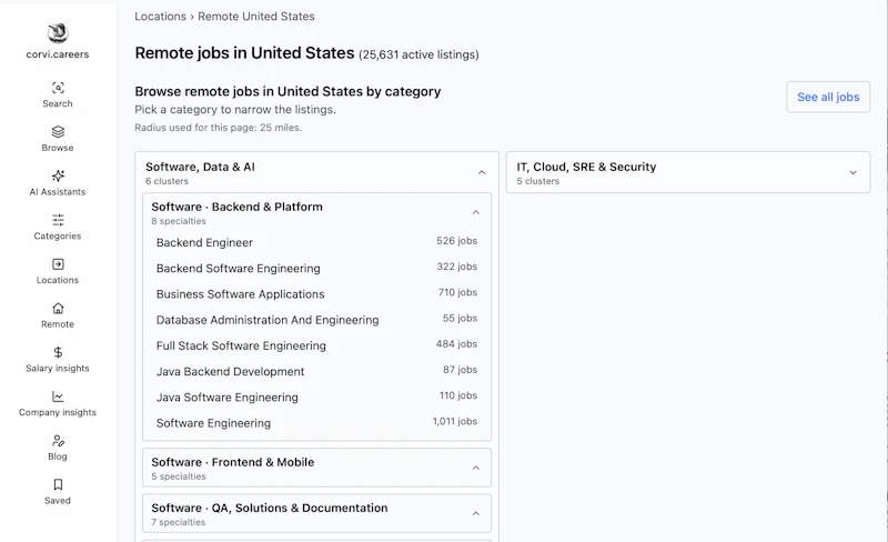 Corvi Careers screenshot 3