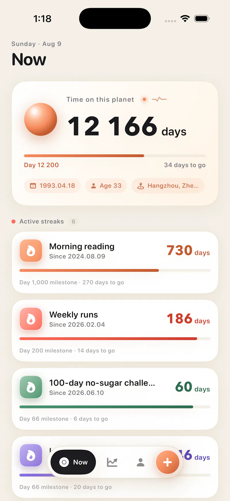 Lifeline · Life Timeline screenshot 2
