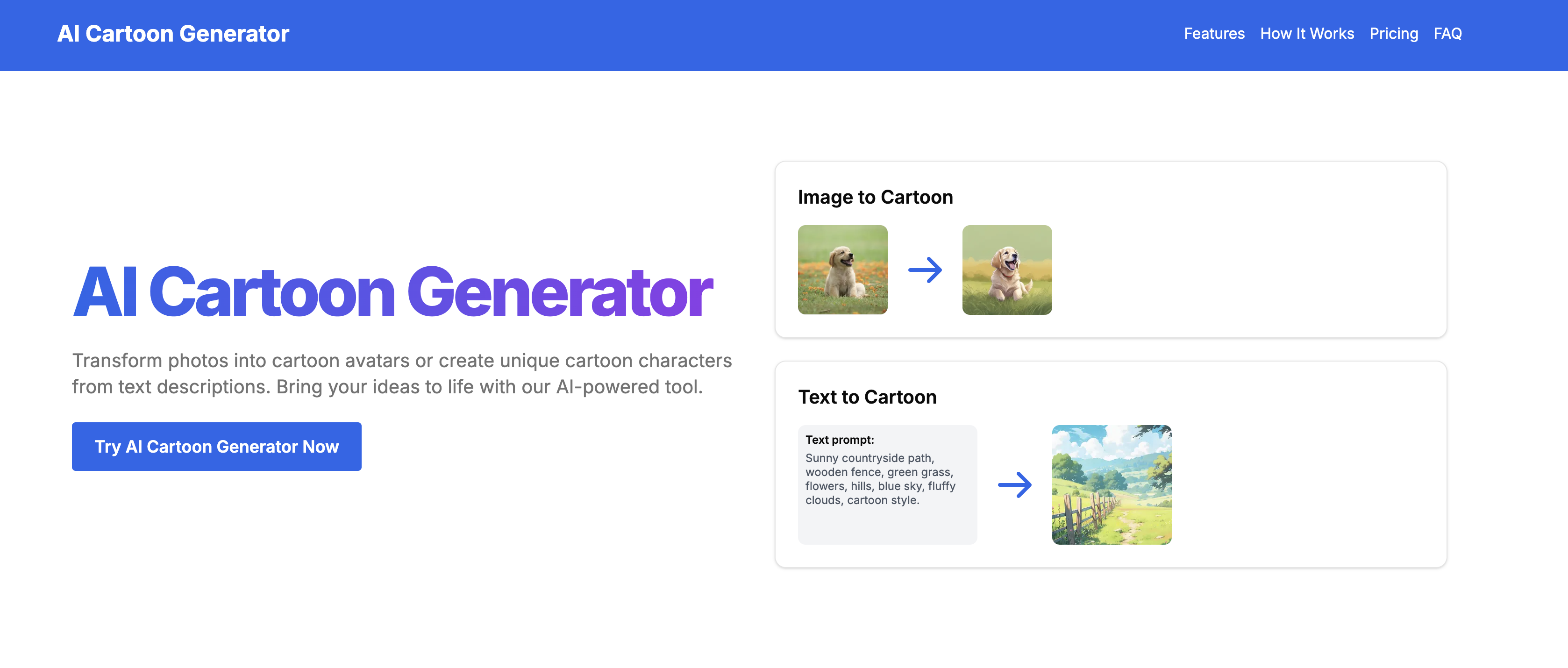 AI Cartoon Generator gallery image