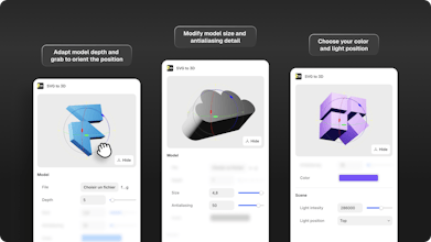 SVG to 3D - Framer Plugin gallery image