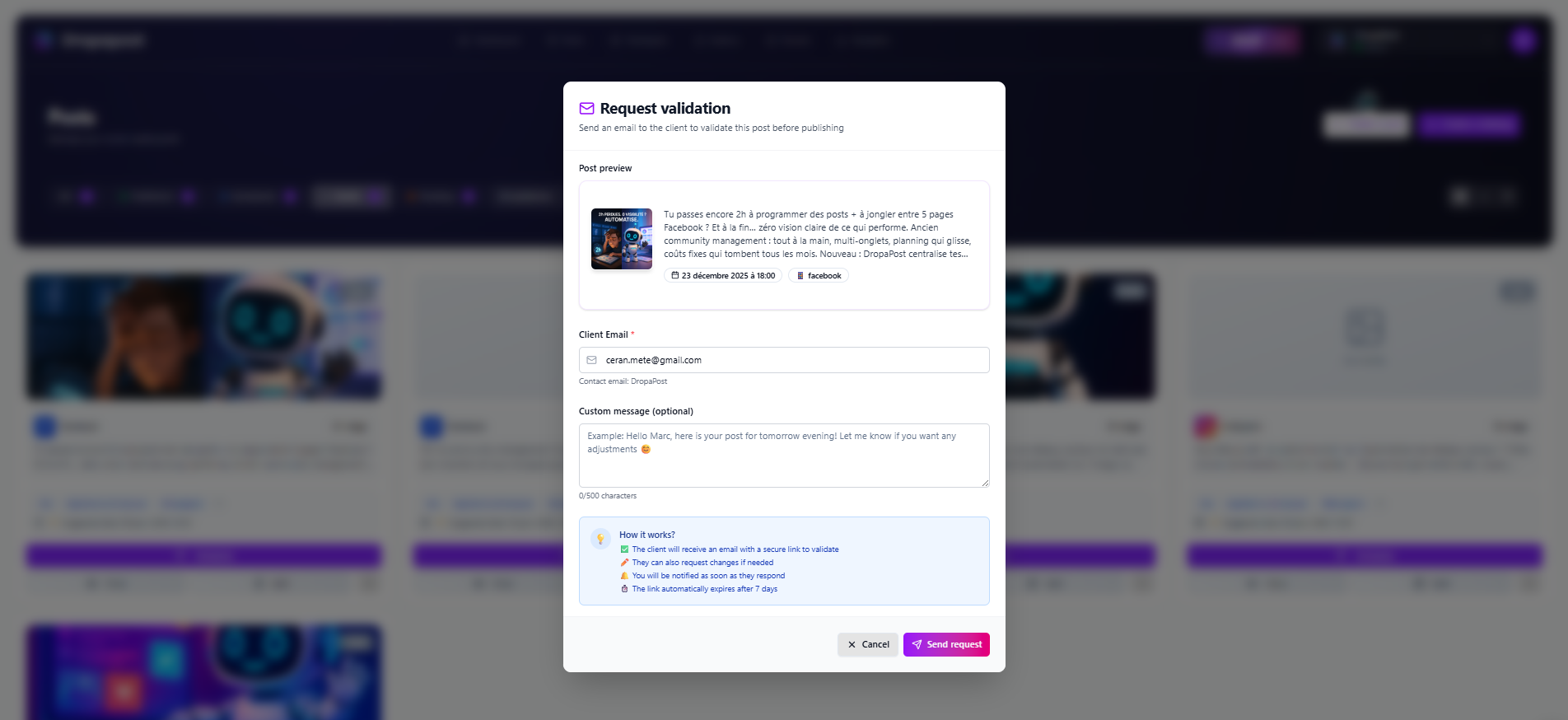 Dropapost — AI Social Media Manager gallery image