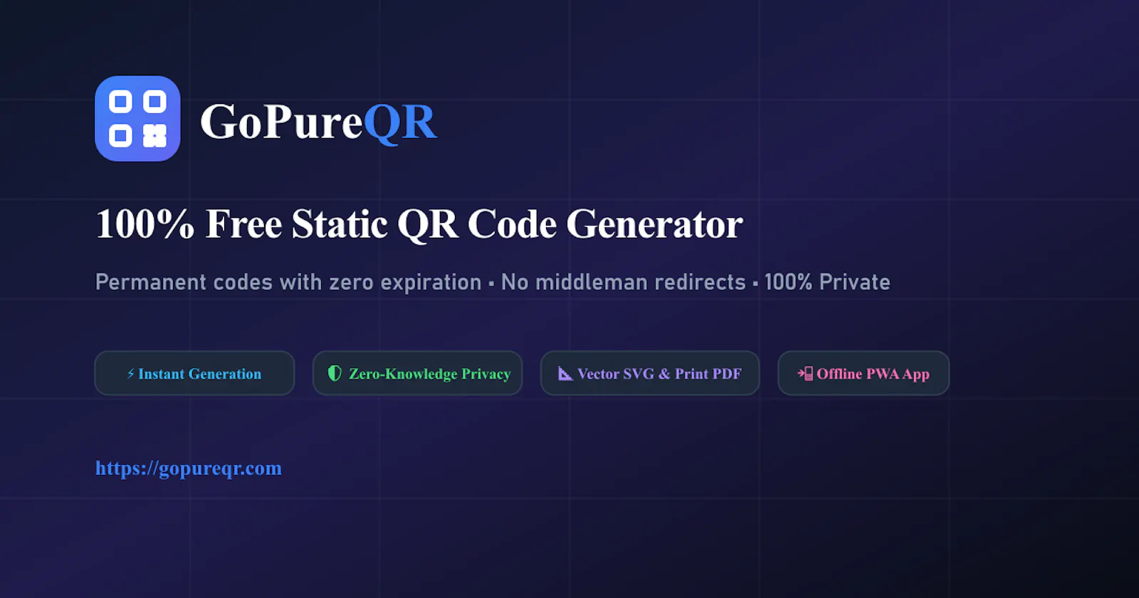 GoPureQR screenshot 1