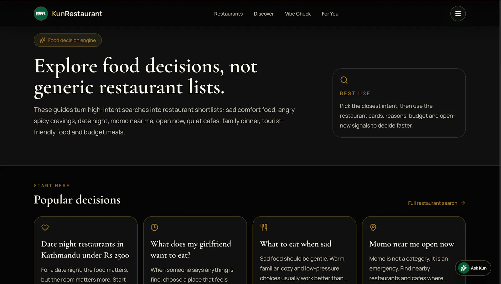 KunRestaurant screenshot 2