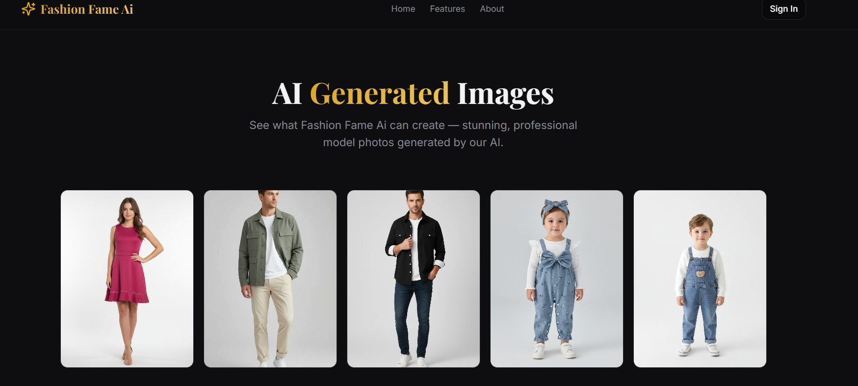 Fashion Fame Ai - Screenshot 3 showing product features and functionality