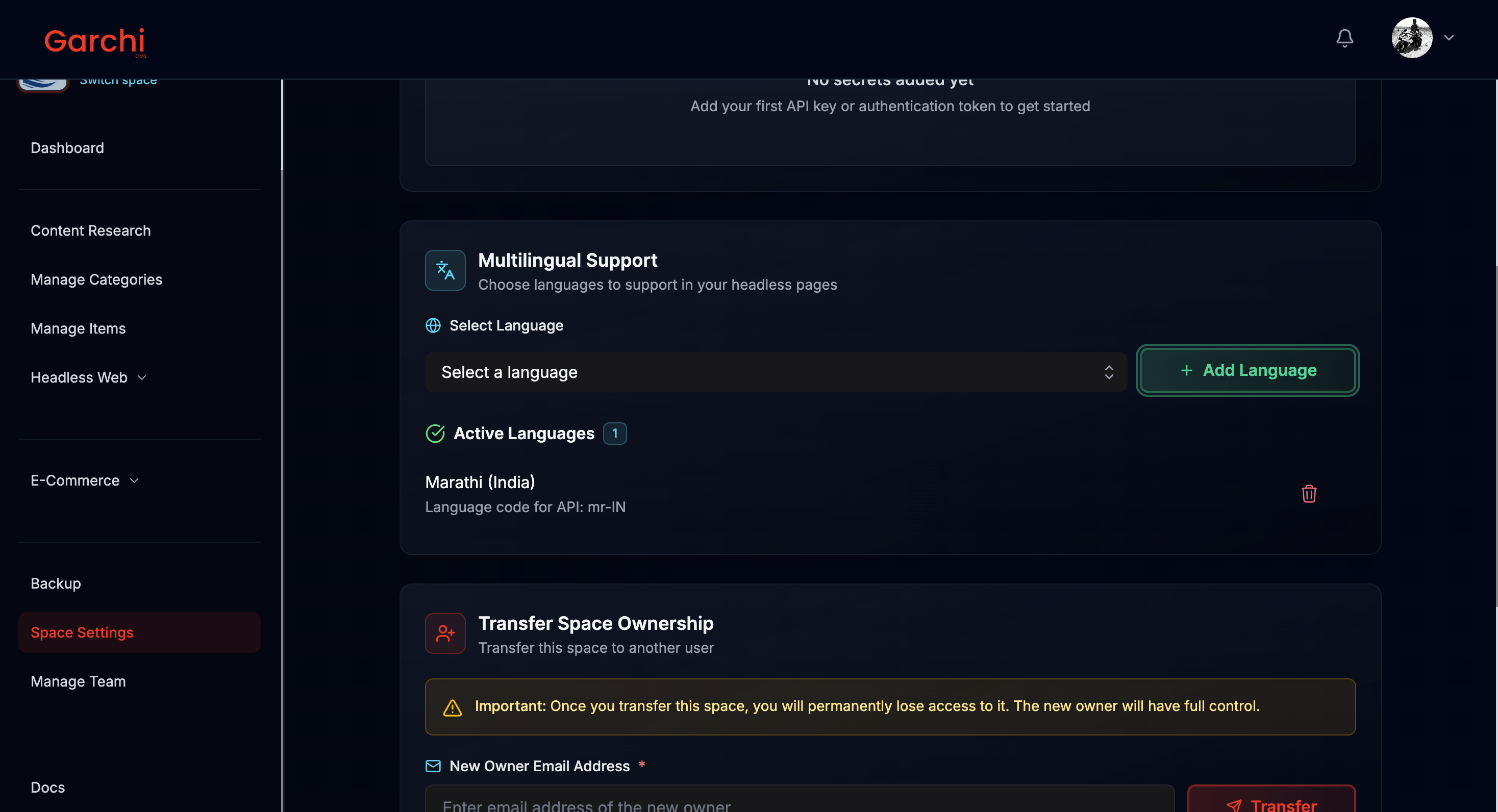 Garchi CMS gallery image