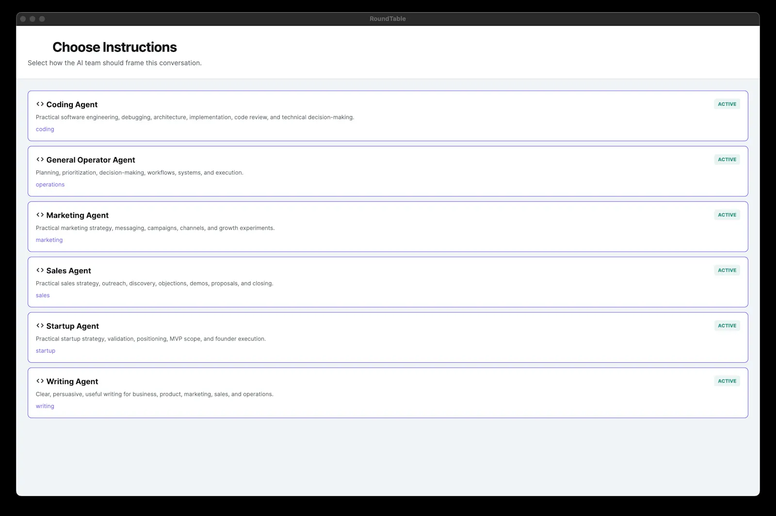 RoundTable screenshot 2