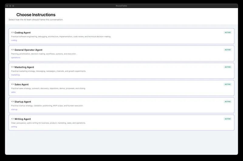 RoundTable screenshot 2
