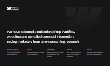Webflow SaaS Showcase gallery image