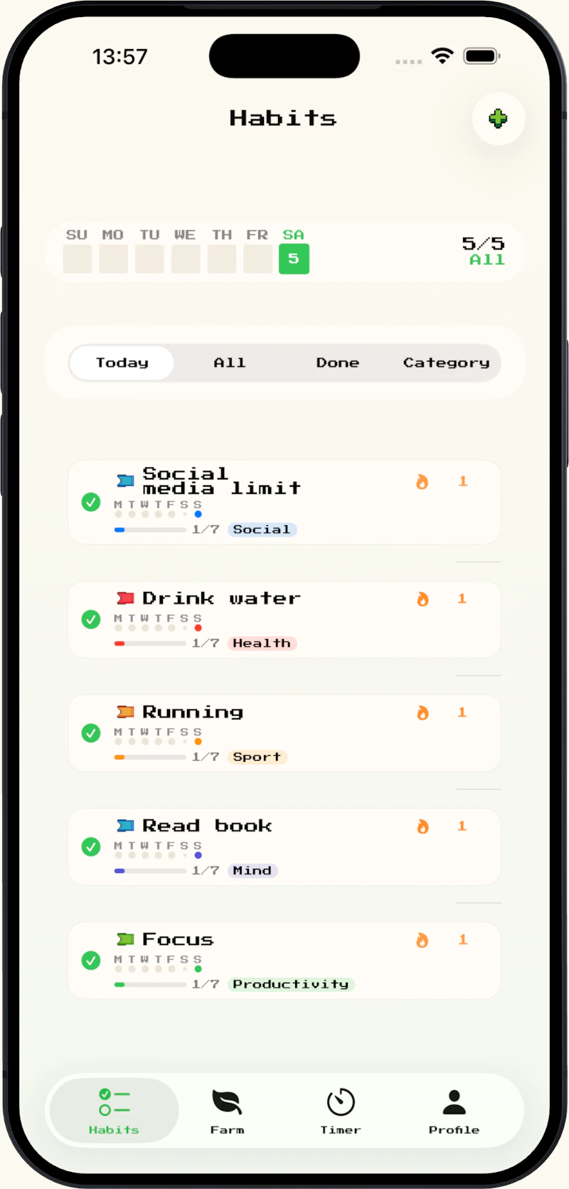 Habit Harvest: Habit Tracker screenshot 1