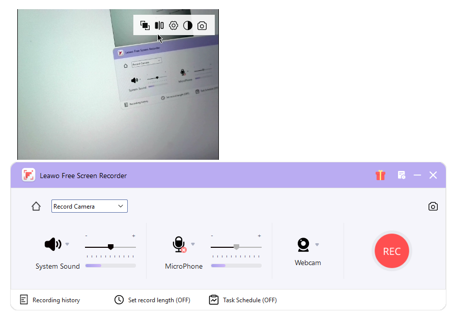 Leawo Free Screen Recorder - Bildschirmrekorder, Audio -Rekorder, Webcam aufzeichnen, SNAP -Bildschirm aufnehmen Medien 4