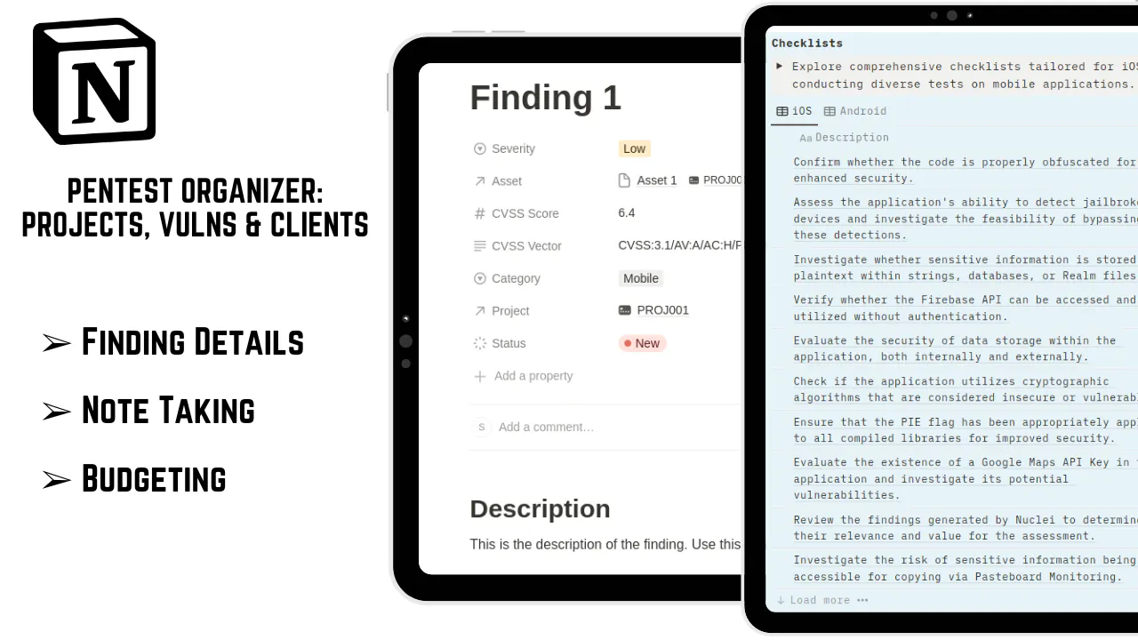 Pentest Organizer (Notion Template) gallery image