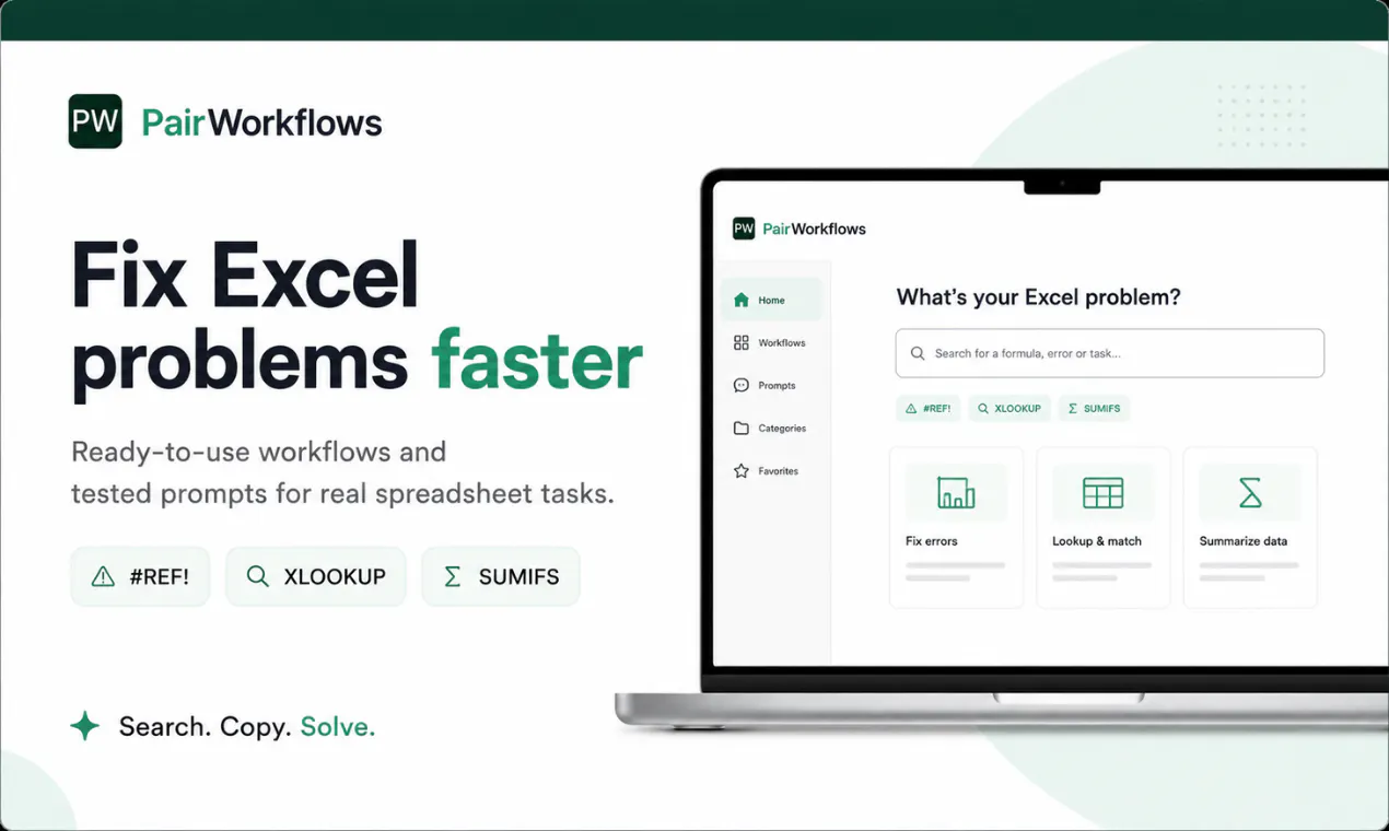 PairWorkflows screenshot