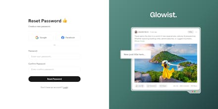 Glowist: Blog Website Template Next.js gallery image
