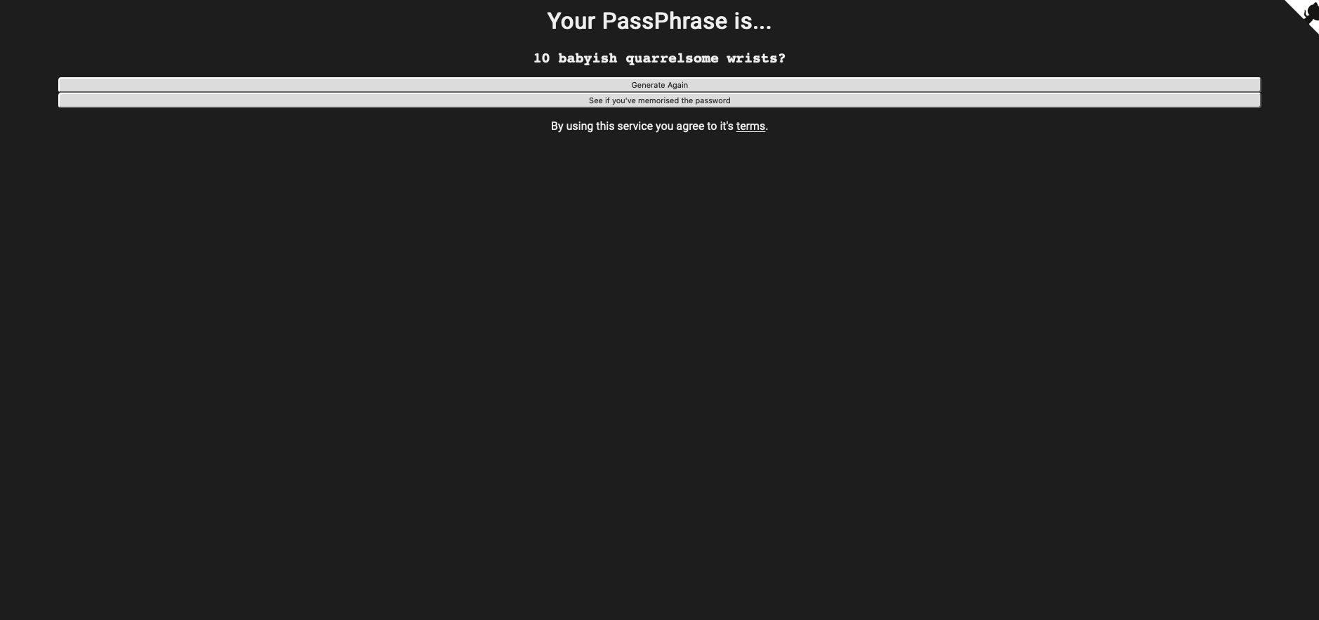 PassPhrase Generator gallery image