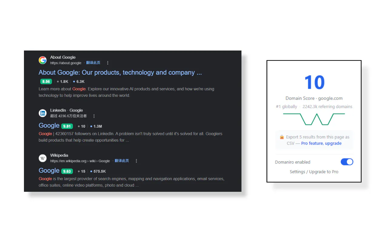 Domaniro - Free SEO Domain Metrics gallery image