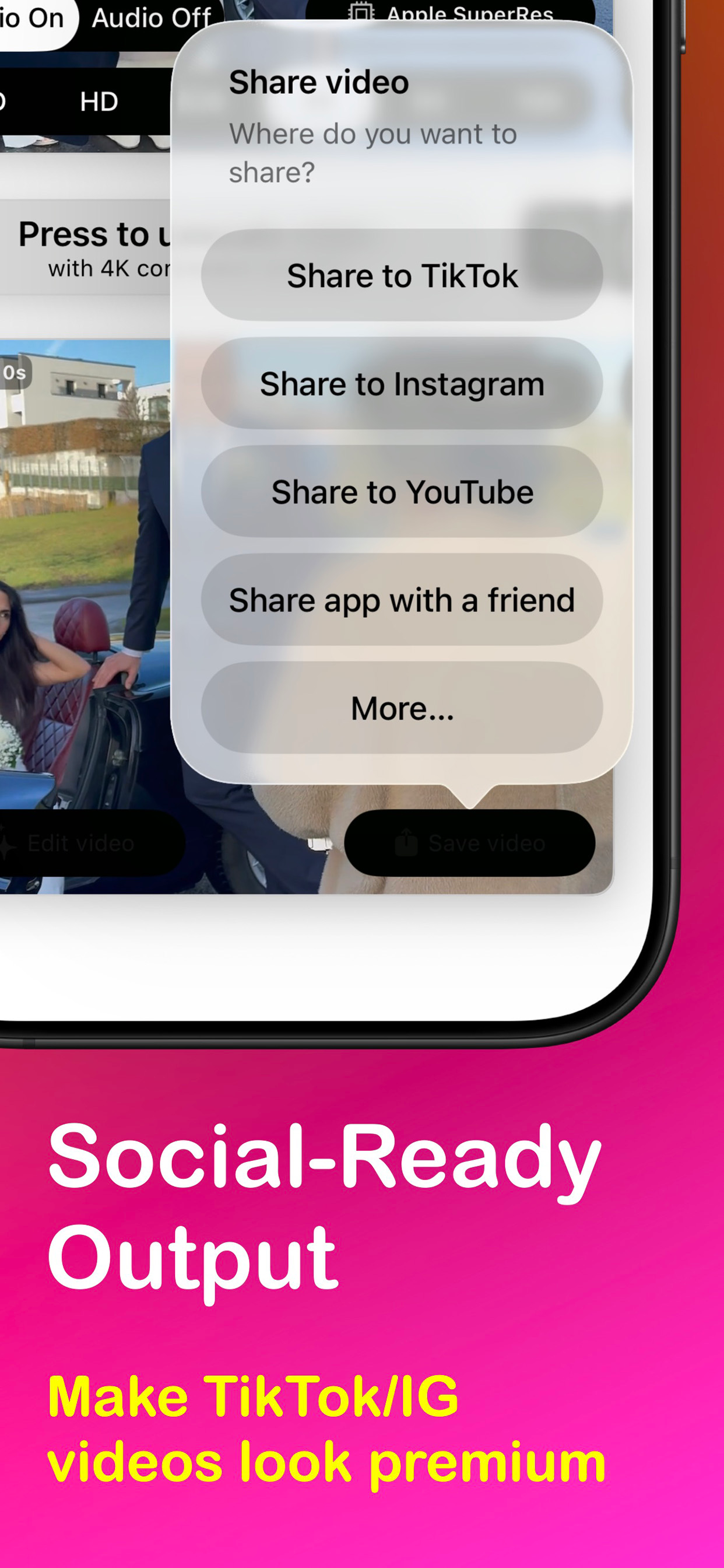 Video Upscaler 16K & Converter for iOS gallery image