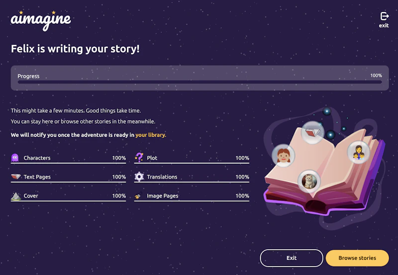 aimagine — Personalized bedtime stories screenshot 3