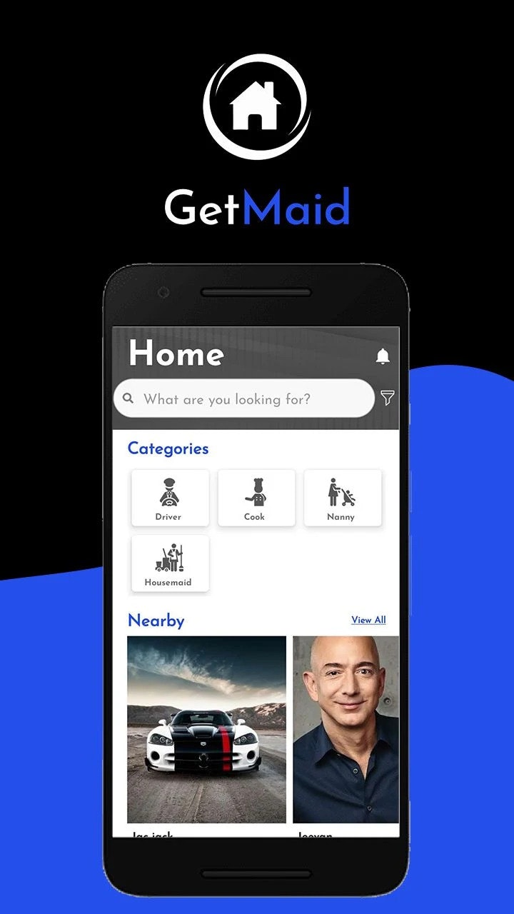 Média Getmaid: embaucher - Téléchargez l'application GetMaid et créez un compte. 3