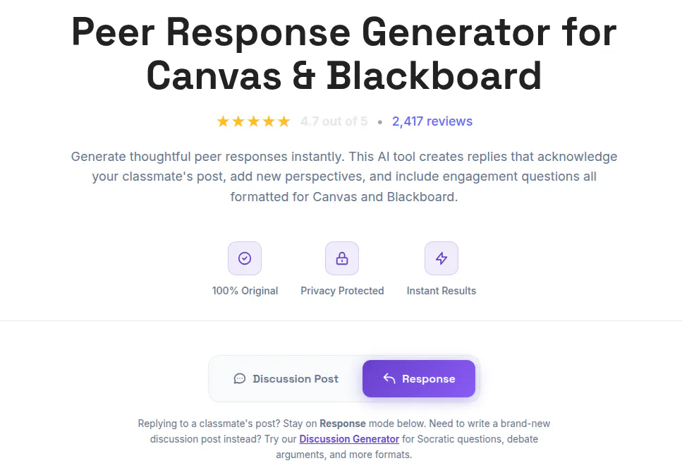 Peer Response Generator gallery image