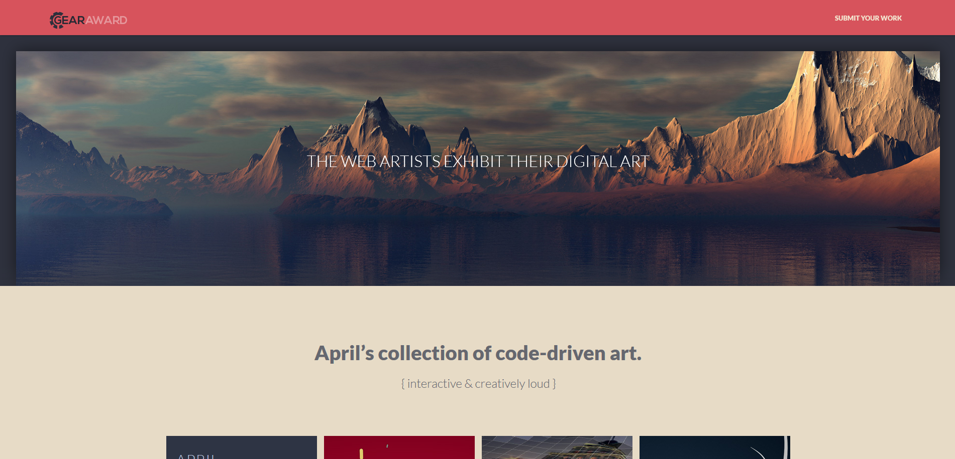Gearaward: code-driven art