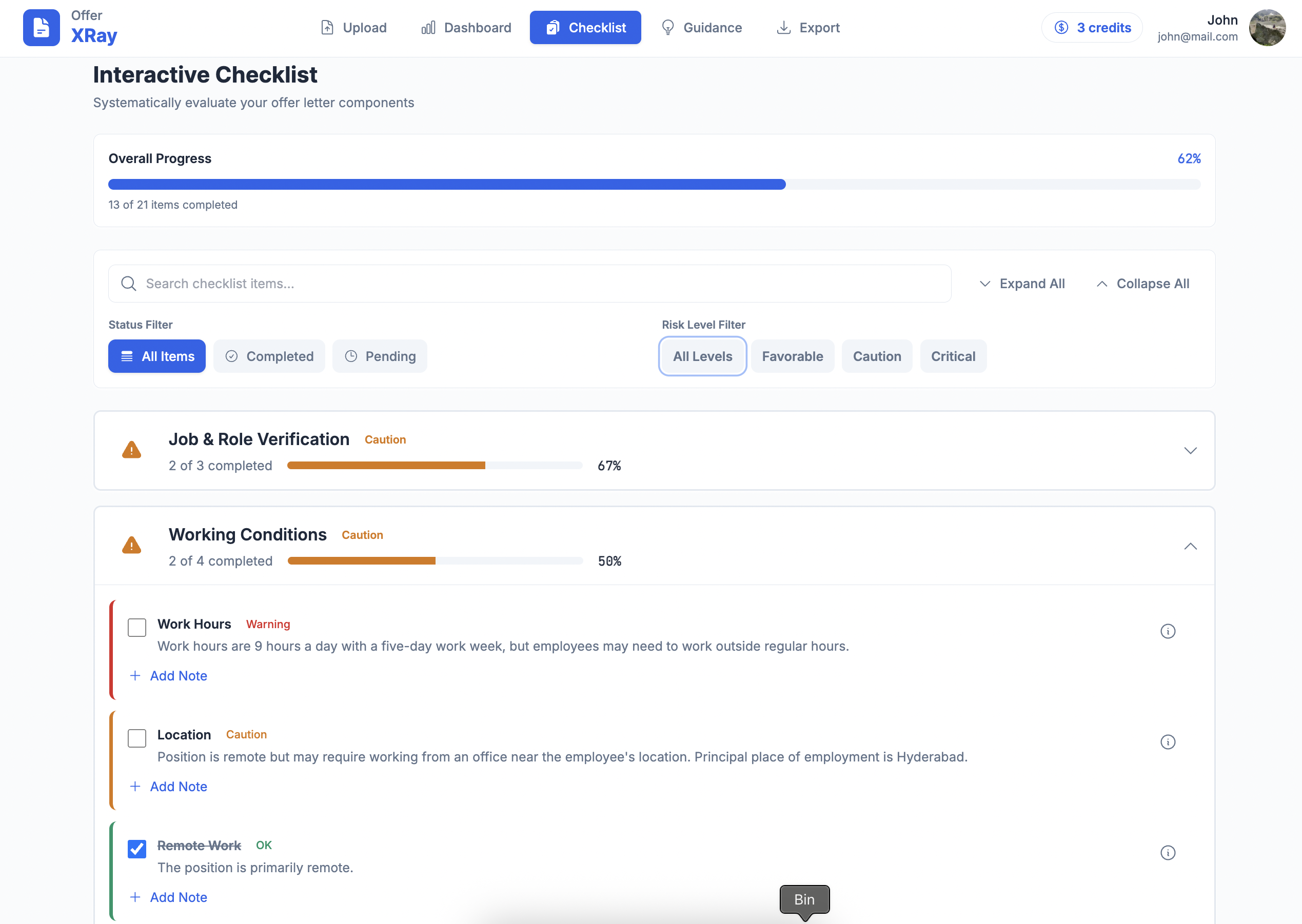 Offer X-Ray - Main product screenshot demonstrating key features and user interface