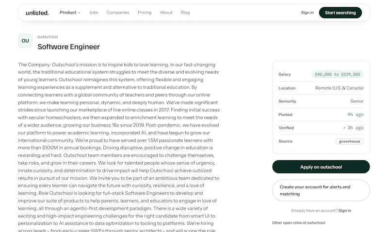 Unlisted Careers screenshot 3