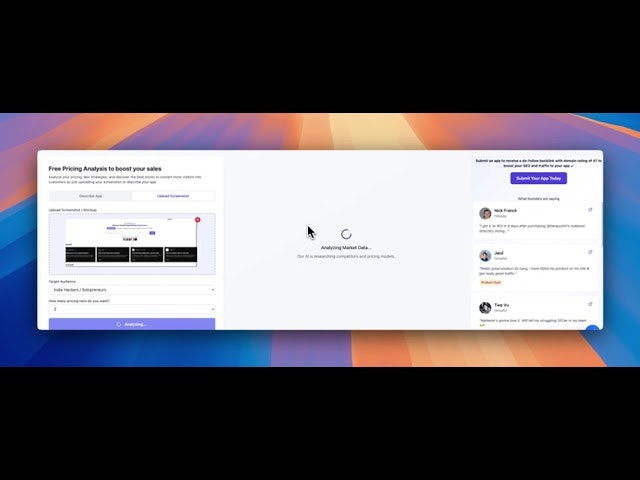 Pricing Analysis Tool gallery image