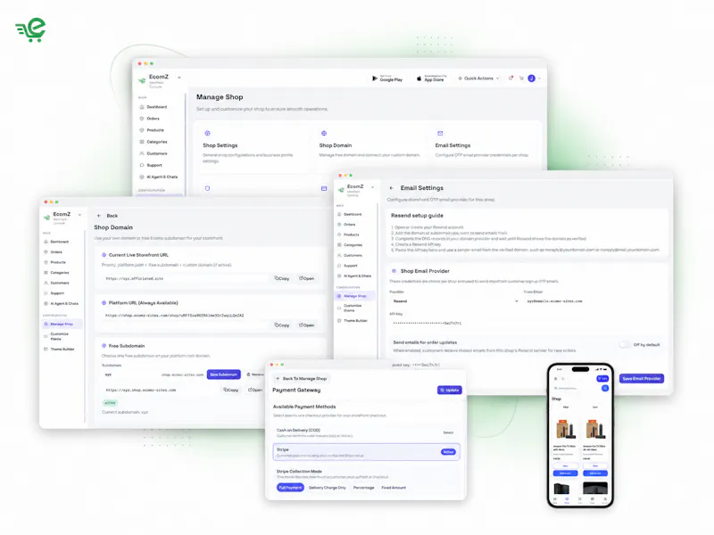 Ecomz AI Multi-Tenant SAAS Store Builder screenshot 20