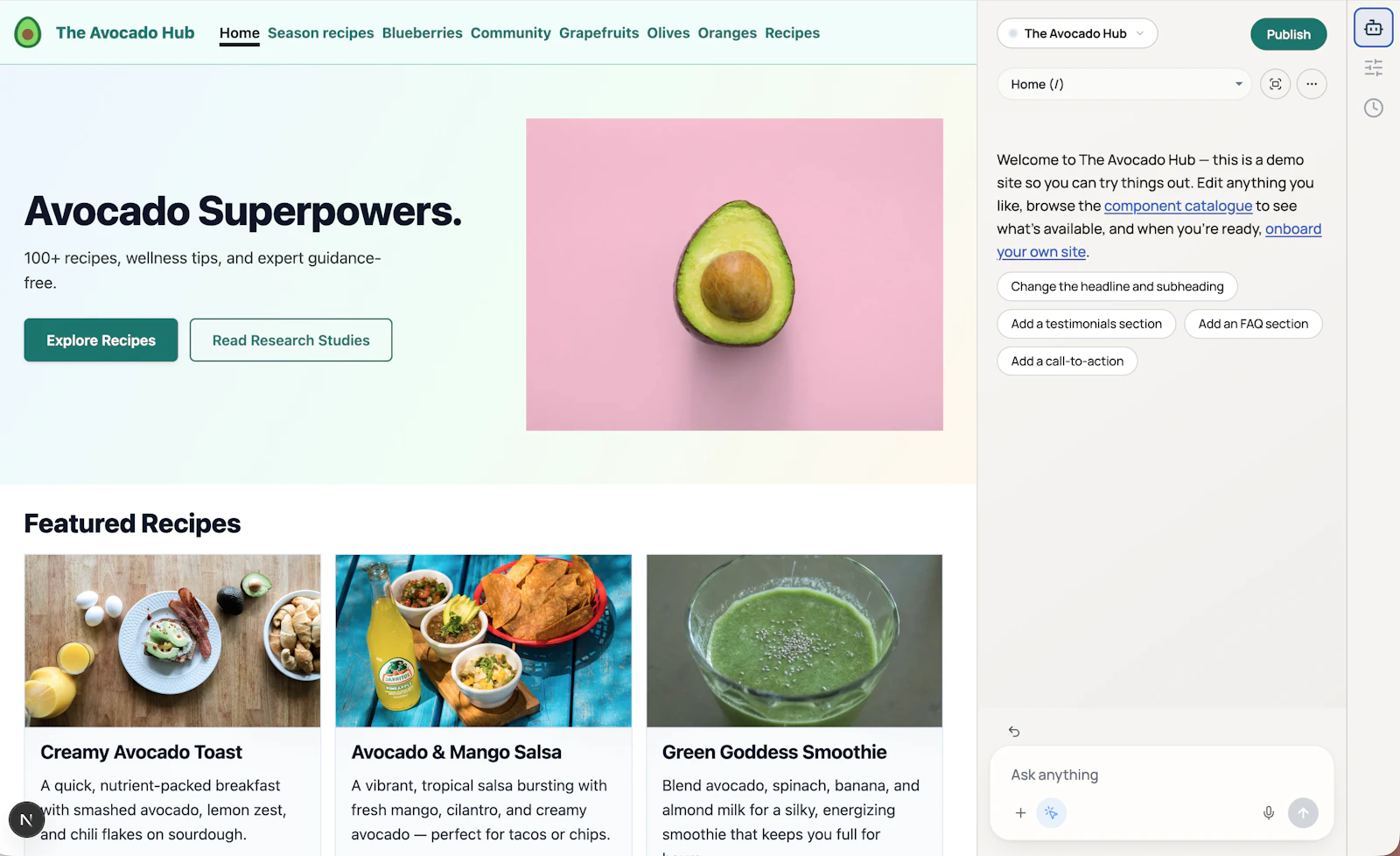 Avocado Studio AI - Site Content Ops screenshot 2