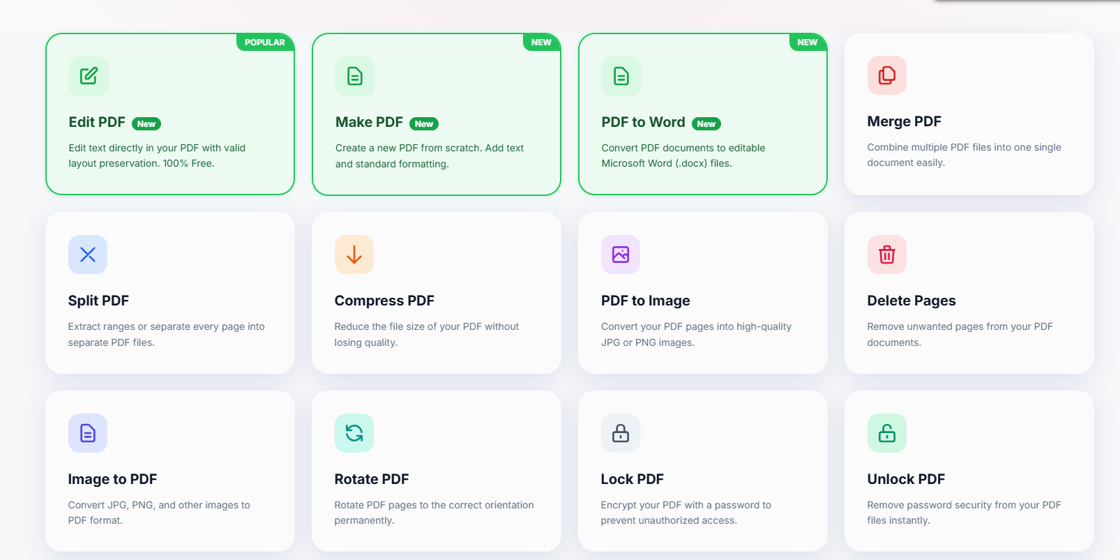 PdfFree Online - Screenshot 3 showing product features and functionality