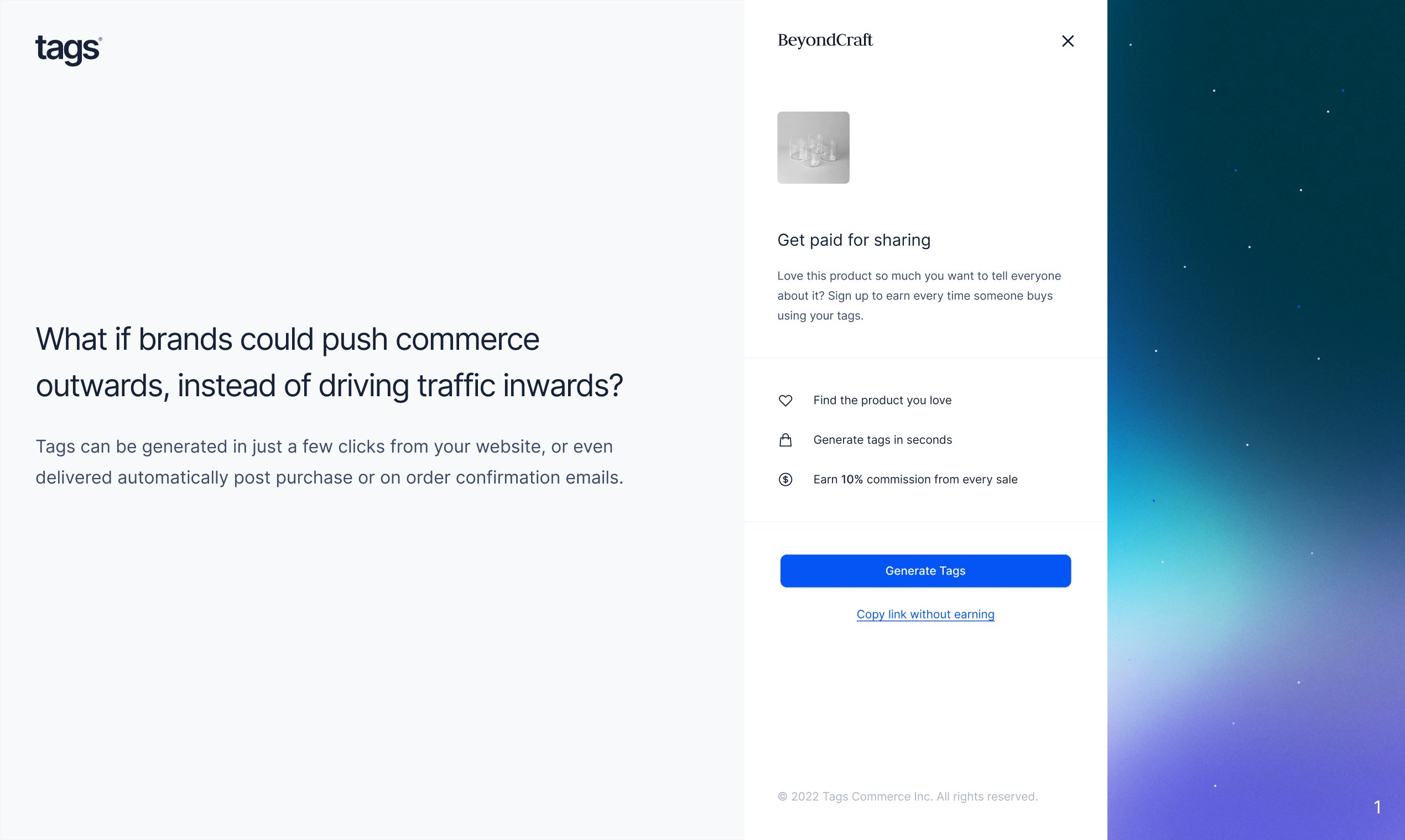 Network by TAGS - An infrastructure to distribute commerce media 3