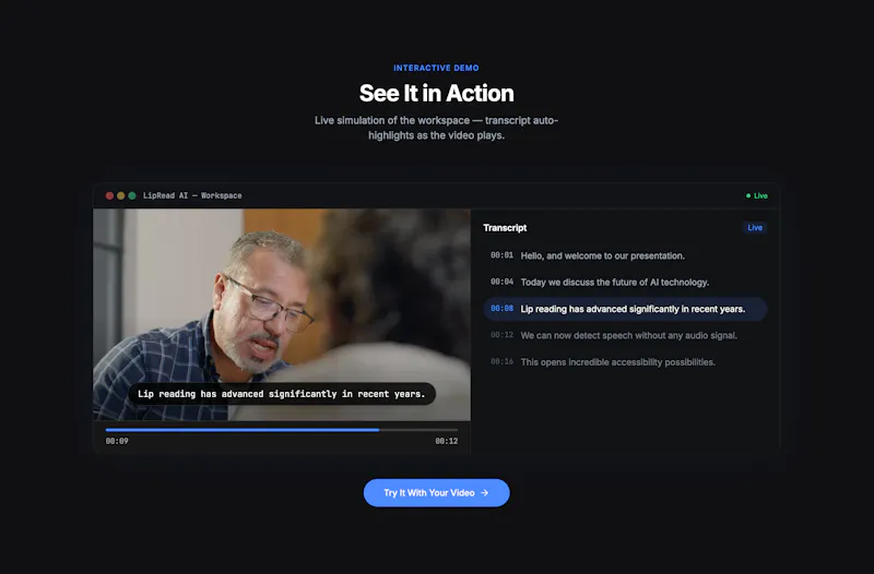 LipRead AI screenshot 4