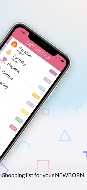 Baby Checklist App - Shopping List gallery image
