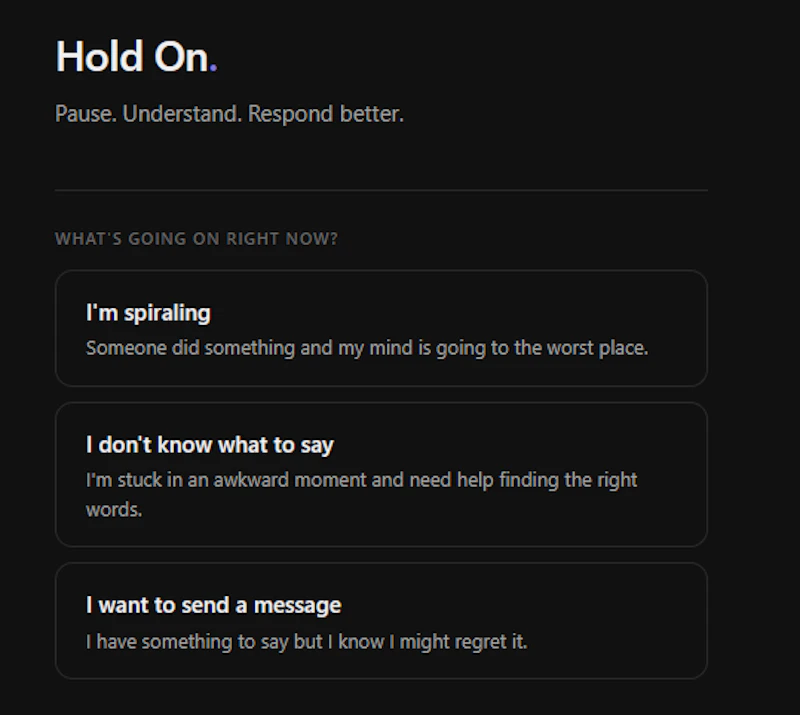 Hold On. screenshot 1