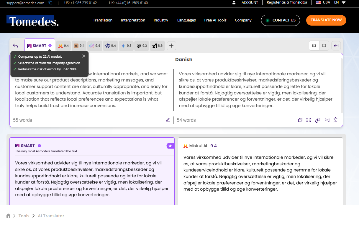 Tomedes AI Translator gallery image