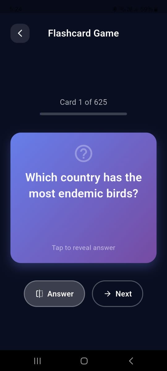 Flashcards -Androidアプリはテストを閉じましたメディア3