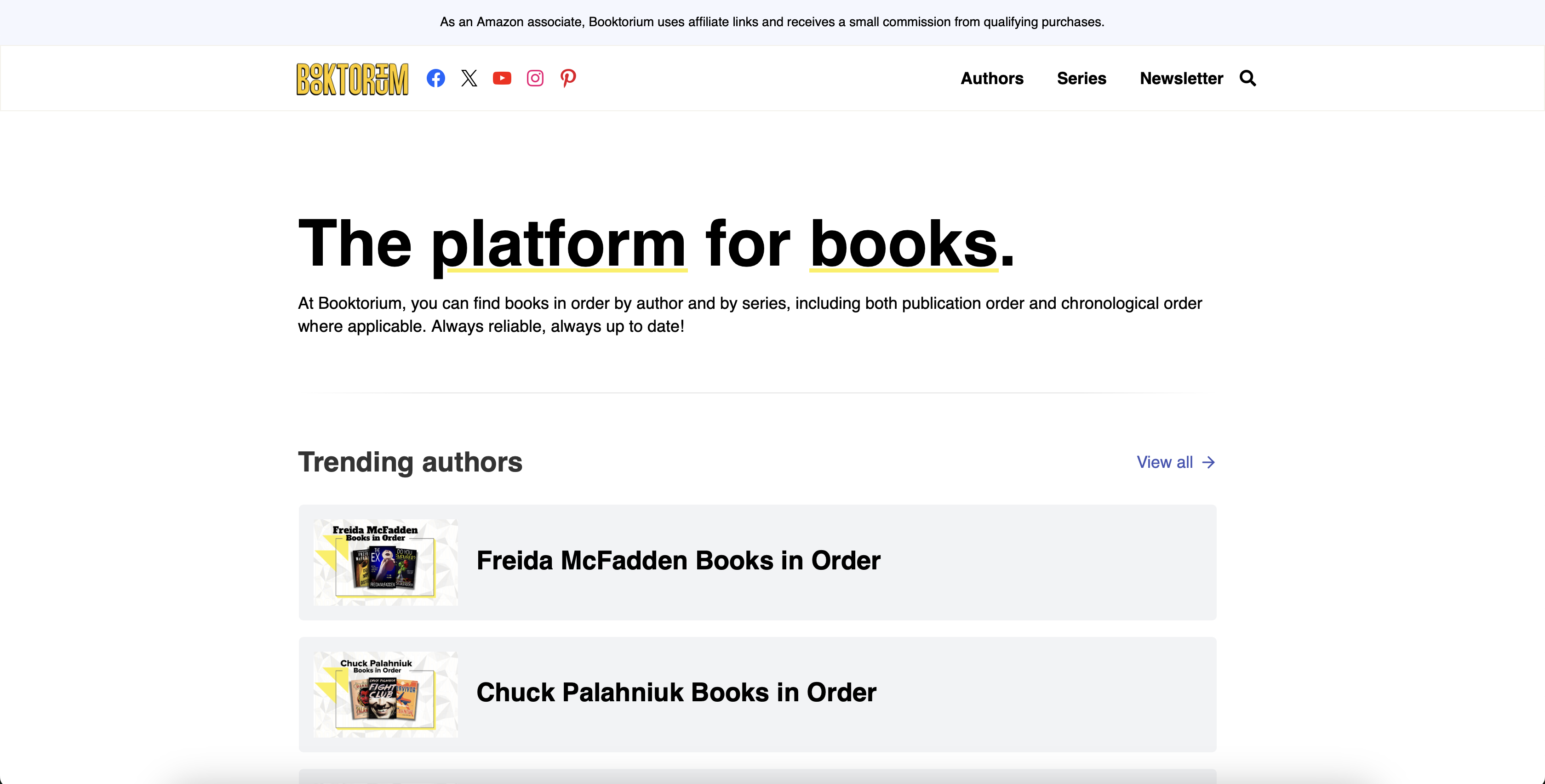 Media Booktorium - Cari buku dalam urutan yang betul - oleh pengarang, oleh siri. 1