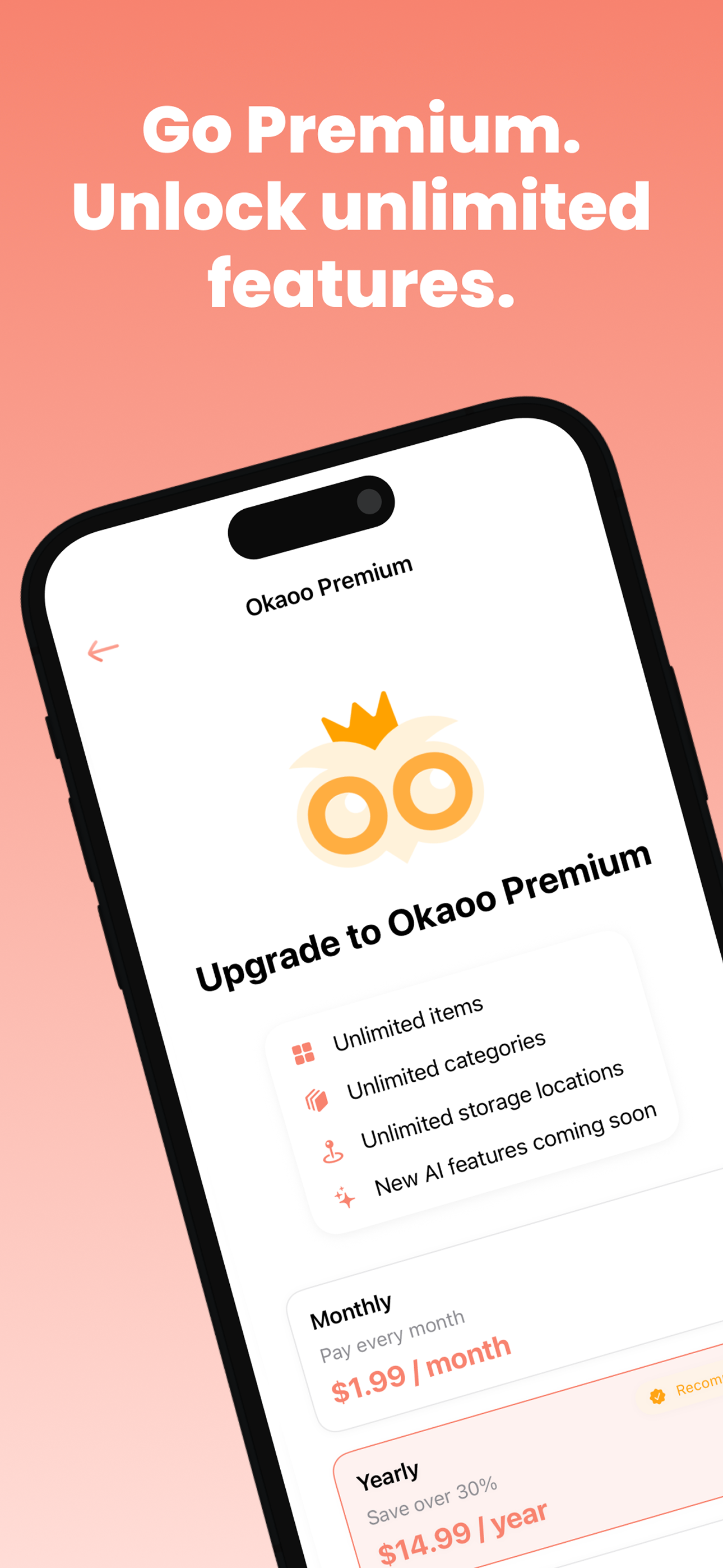 Okooo - 개인 재고 앱 미디어 6