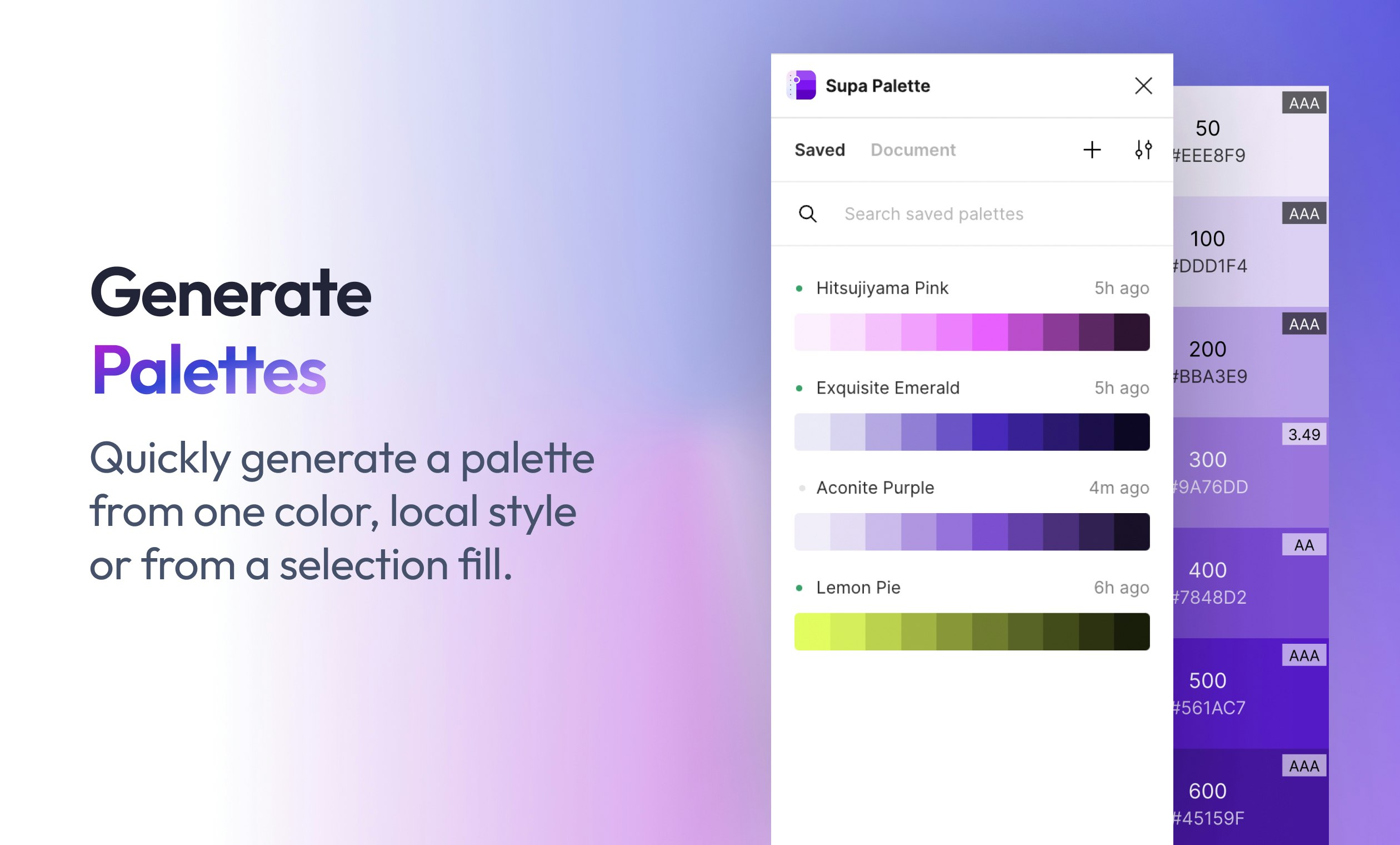 Supa -Palette - Leistungsstarker Palette -Editor/Generator für moderne Designer Medien 3